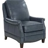 Ashebrooke Manual Recliner in Marisol Flint Grey Top Grain Leather